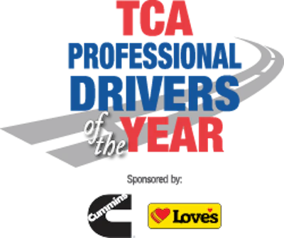 TCA Professional Drivers of the Year award badge sponsored by Cummins and Love's